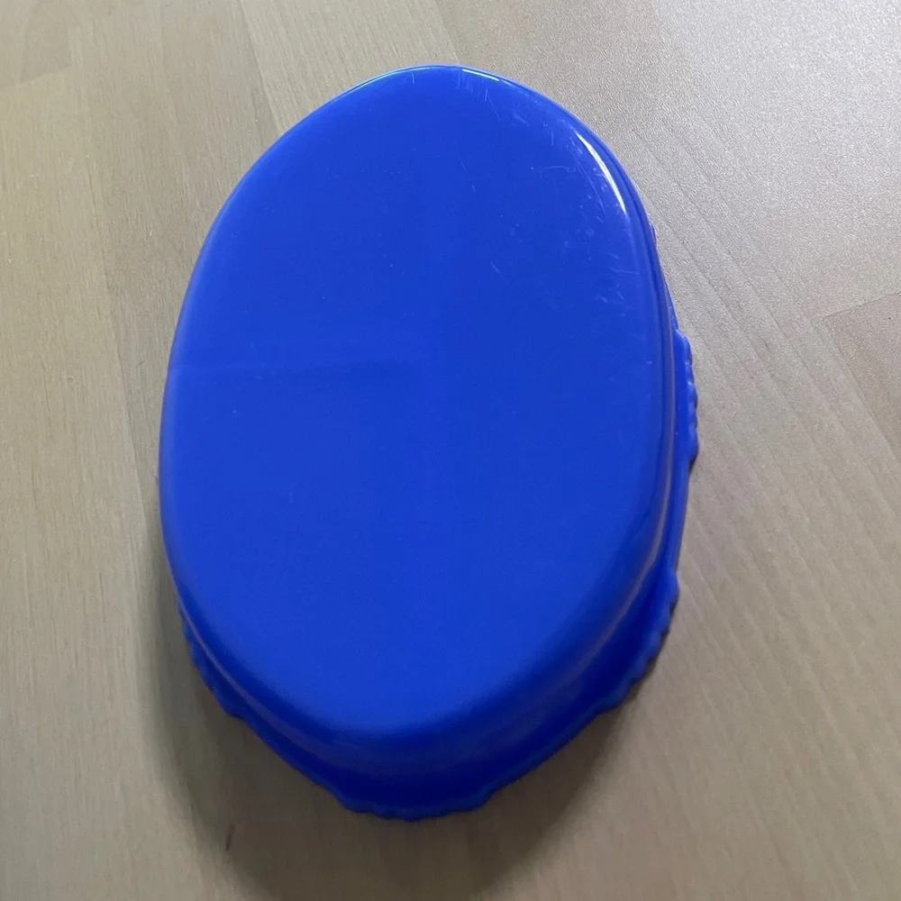 Y2K Blue Jewelry Cosmetics Box with Mirror